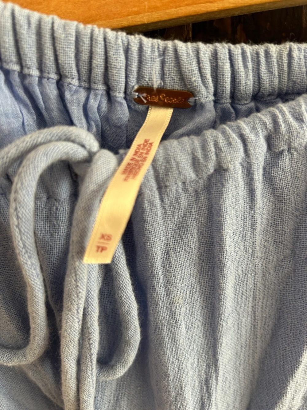 Free People Cornflower Blue Tiered Maxi Skirt - Picture 2 of 6